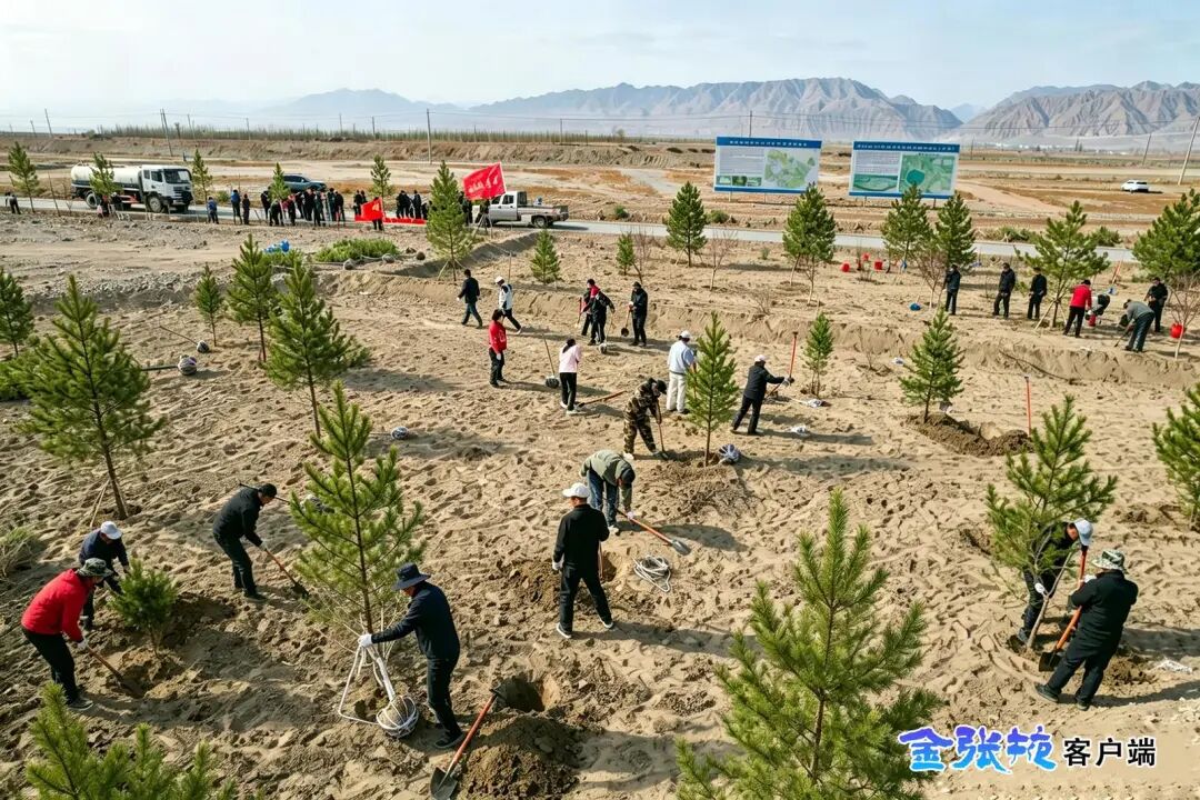 张掖市开展2026年春季义务植树活动..