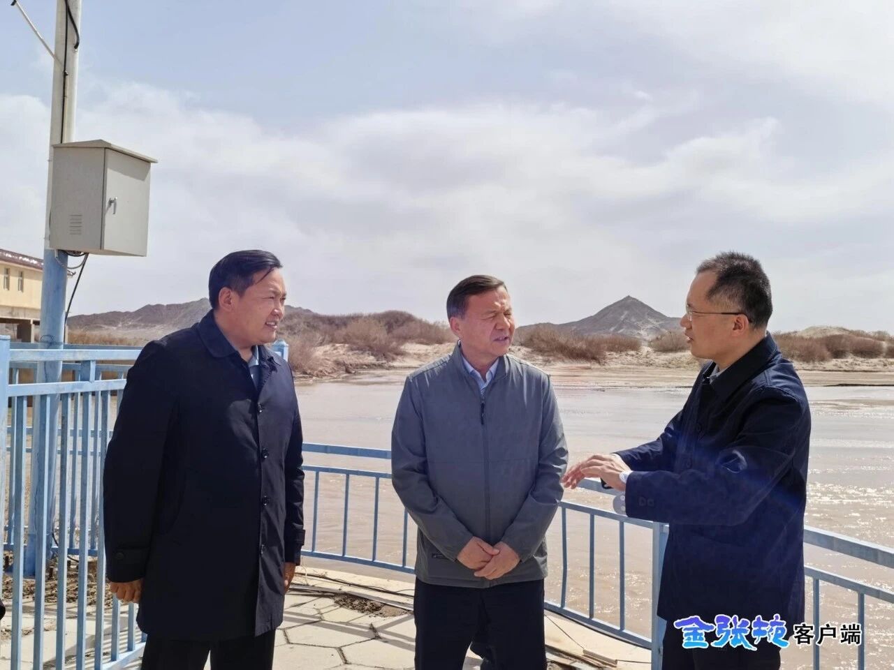 叶尔波力·孜汗率队沿黑河下游考察并赴..